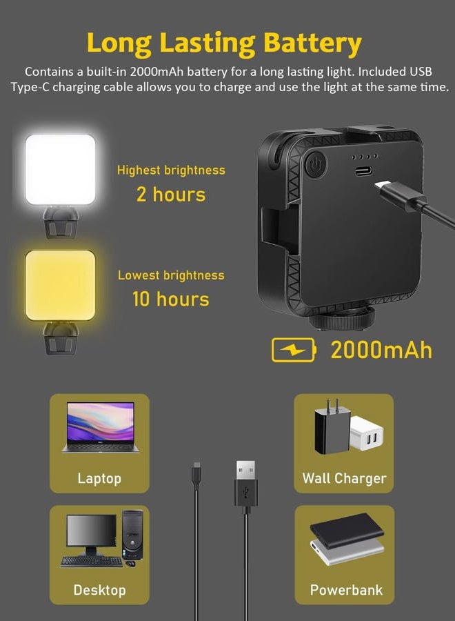 NEXIGO Glow Light for Streamers, Enhanced Video Conference Lighting Kit with Webcam Style Clip, Built-in Battery, Dimmable & Rechargeable, for Streaming, Photography, Vlogging - Image 4