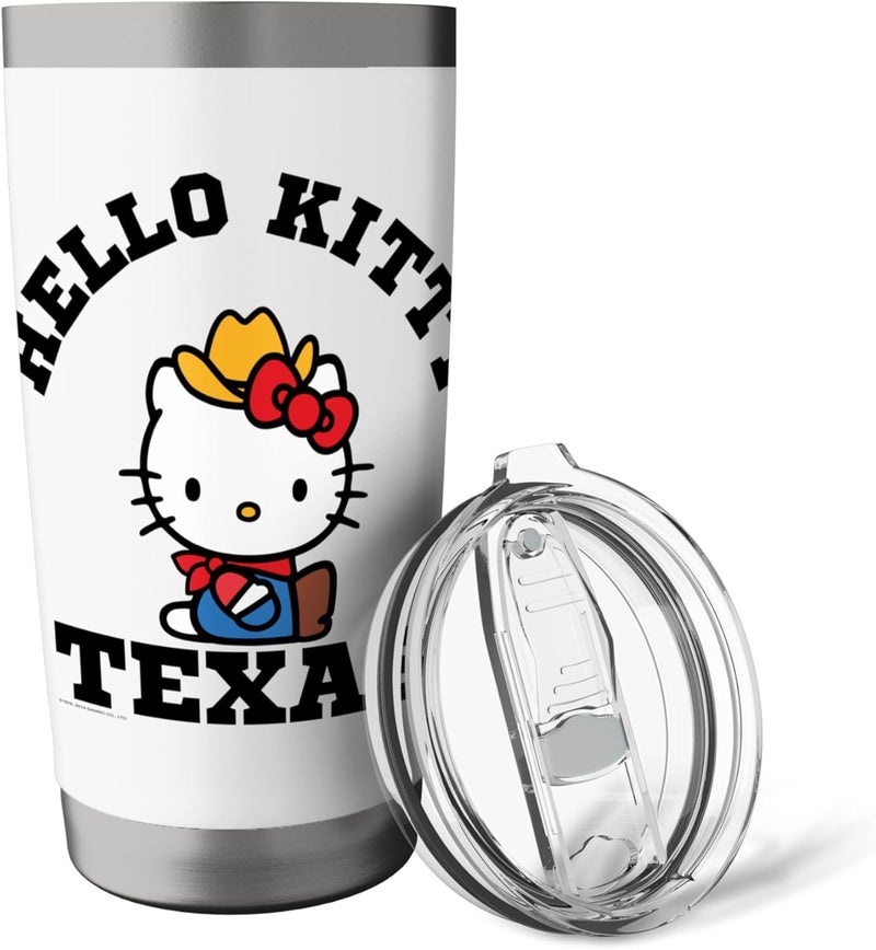 Hello Kitty Hello Kitty Heart of Texas Tee Shirt Stainless Steel Insulated Tumbler  - Image 5
