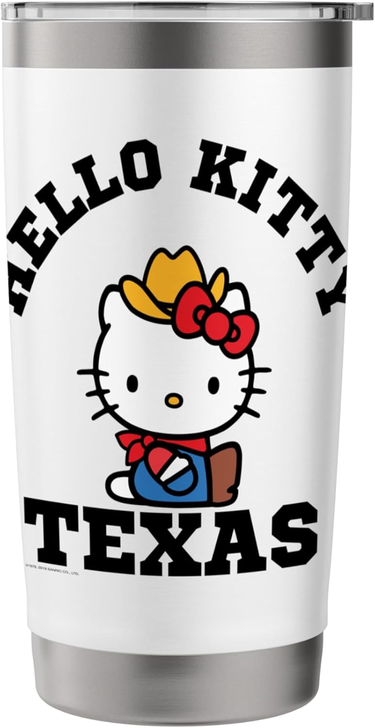 Hello Kitty Hello Kitty Heart of Texas Tee Shirt Stainless Steel Insulated Tumbler  - Image 3