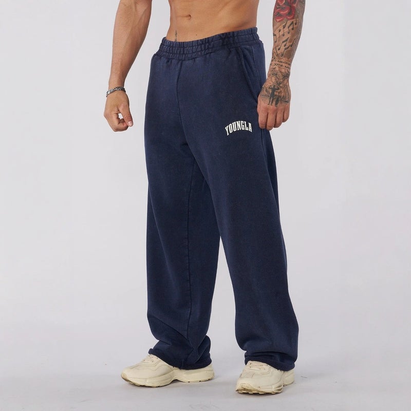 Youngla New Men'S Sports Pants Loose Straight Pants Jogger Gym Sports Fitness Casual Pants - Image 5