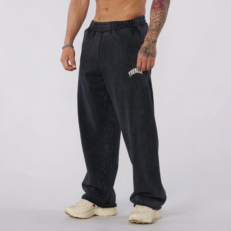 Youngla New Men'S Sports Pants Loose Straight Pants Jogger Gym Sports Fitness Casual Pants - Image 2