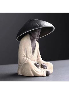 NIBEMINENT Ceramic Tea Strainer Kung Fu Accessory Old Man Tea Leak-Grey 