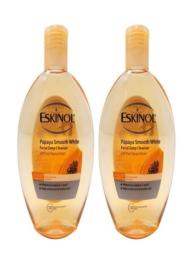 Eskinol Lot of 2 Eskinol Naturals Papaya Facial Cleanser 7.6 Oz - 225 ml Bottle  - Image 2