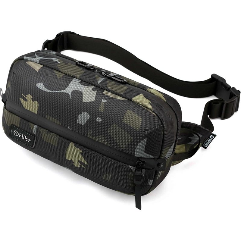 11-inch Waist Bag Anti-Theft Water Resistant Shock Proof Business Leisure Crossbody Chest Bag for Men and Women, HK2121 - Image 3