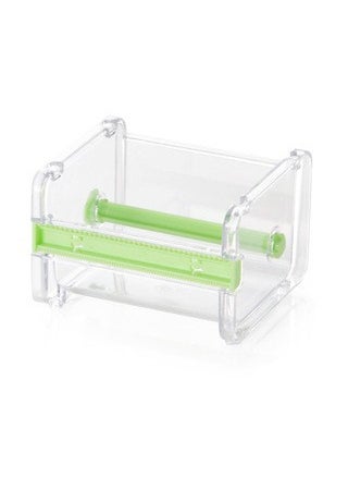 Generic - Creative Paper Cutter Office Stationery Transparent Tape Holder Storage Box Specialized for Washi Tape And Office Supplies green cutter - Image 1