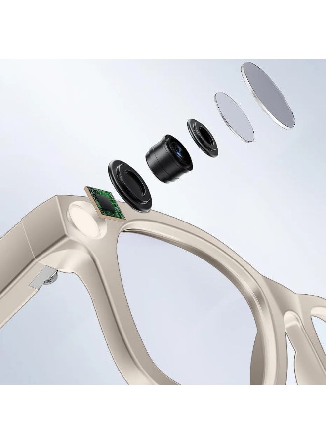 AI Smart Glasses with 8MP Camera, Real-Time Translation, Wireless Calls, Bluetooth and Wi-Fi Transfer, Android Compatible Design for Travel, Work, and Daily Hands-Free Use - Image 4