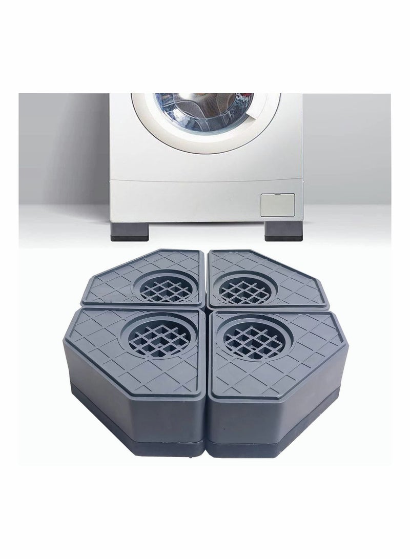 Anti Vibration Pads for Washing Machine,Washer and Dryer Pedestals Stop Washer Machine Noise Slip Moving Shaking Walking Skidding, Rubber Feet Pads Set of 4 - Image 1