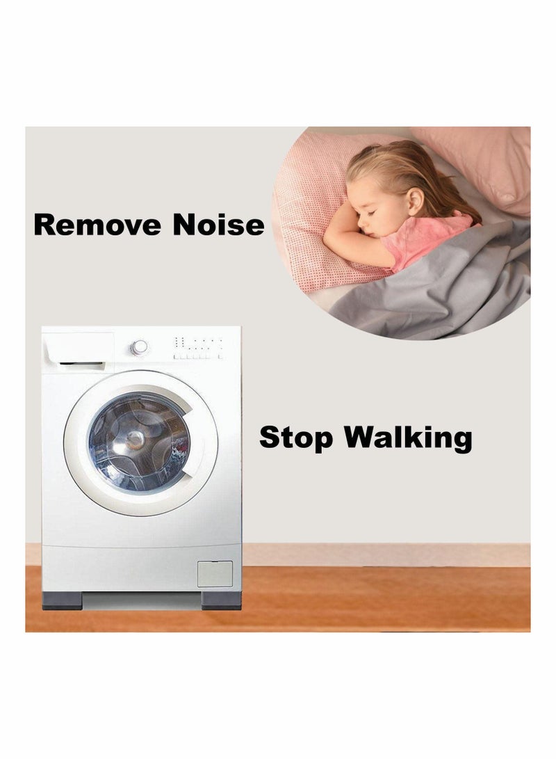 Anti Vibration Pads for Washing Machine,Washer and Dryer Pedestals Stop Washer Machine Noise Slip Moving Shaking Walking Skidding, Rubber Feet Pads Set of 4 - Image 4