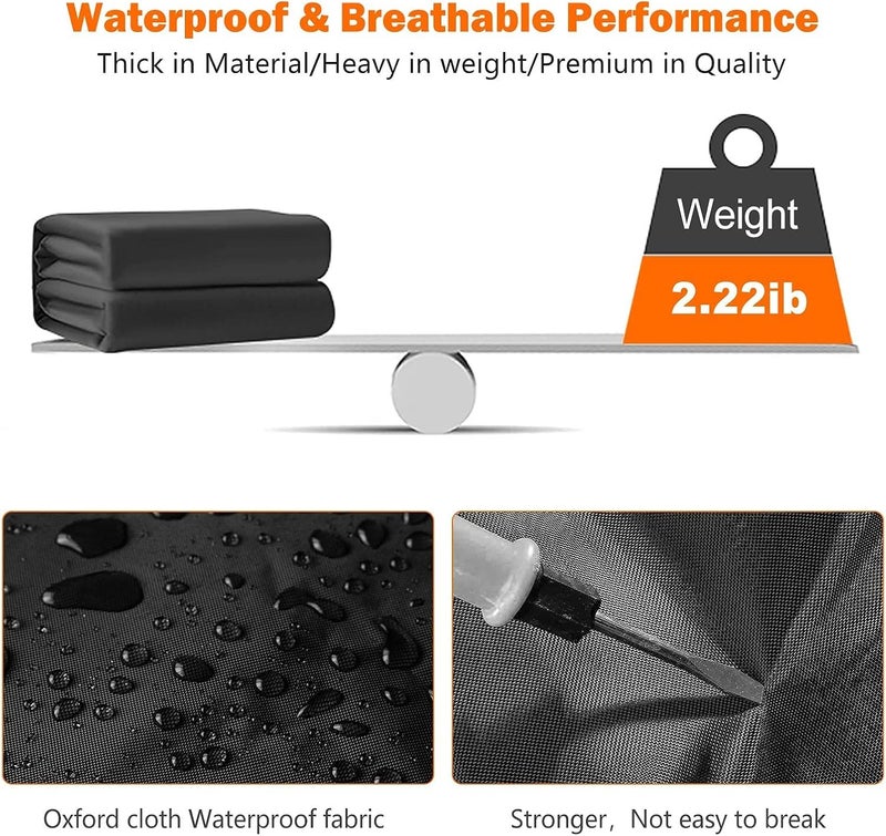 NEVERLAND UTV Cover Heavy Duty - Side by Side Cover with 300D Oxford Material Compatible with Polaris RZR Yamaha Rhino Can-Am Defender Honda Pioneer Kawasaki Mule Teryx 2-3 Passenger(Up to 125" L) - Image 5