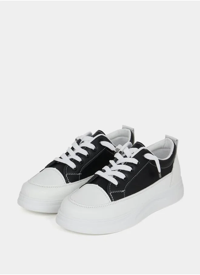 Styli Solid Platform Casual Shoes