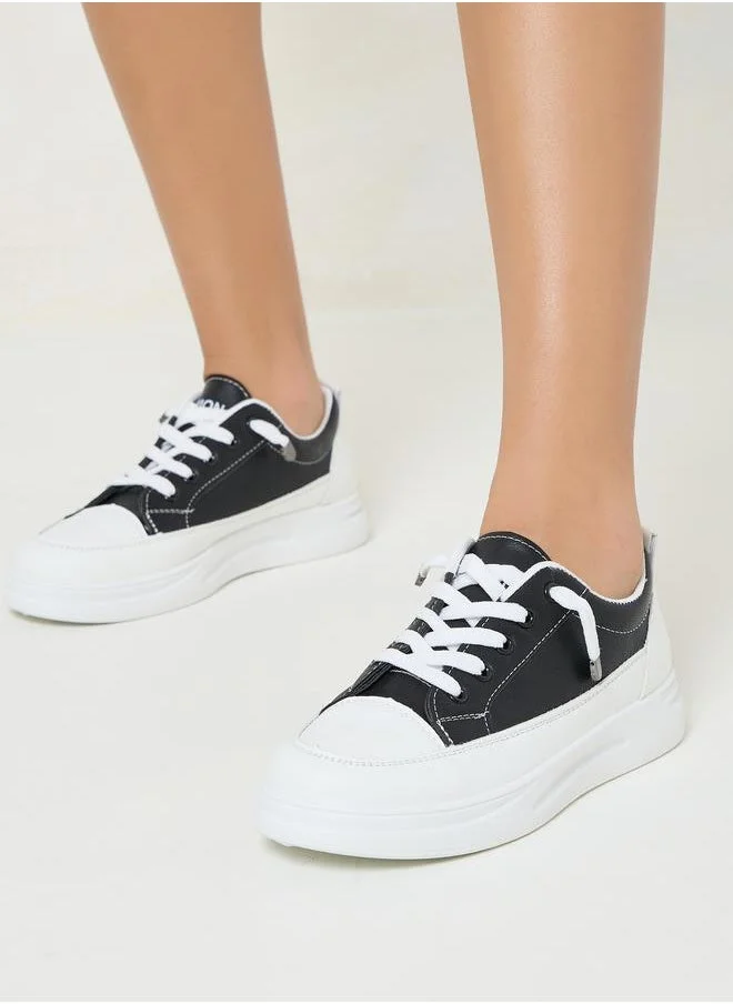 Styli Solid Platform Casual Shoes