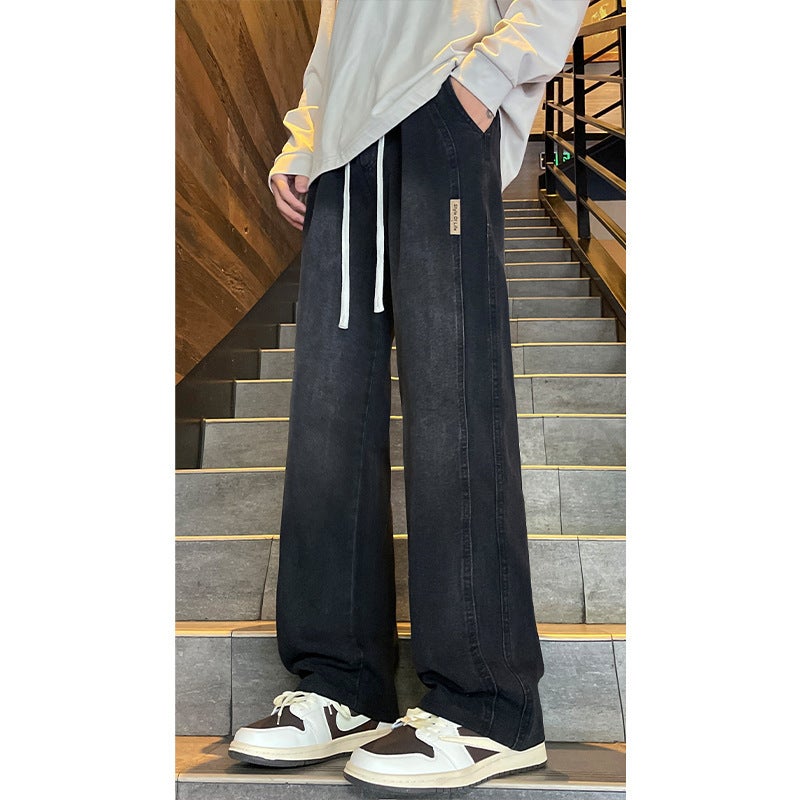 Unisex Classic Denim Jeans Loose Fit Daily Outdoor Wear - Image 1