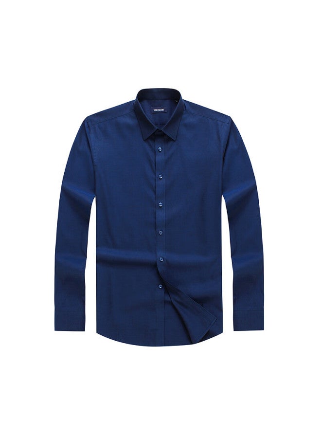 Youngor Dp Non-iron Long Sleeve Shirt Autumn Winter New Business Casual Pure Cotton Oxford Shirt 170048 - Image 3