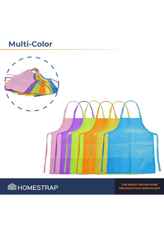 HomeStrap - HomeStrap Multipurpose Kids Apron for Cooking, Painting, and School 5 to 10 yrs child (Pack of 12) - Image 1