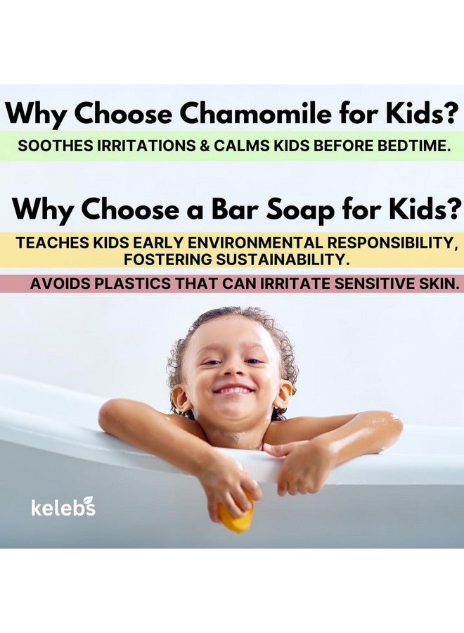 KELEBS Hypoallergenic Kids Soap Bar 9 Bars - Organic & Gentle Chamomile Body Wash for Children - Natural Ingredients, Fun Bath Time | Value pack - Image 4