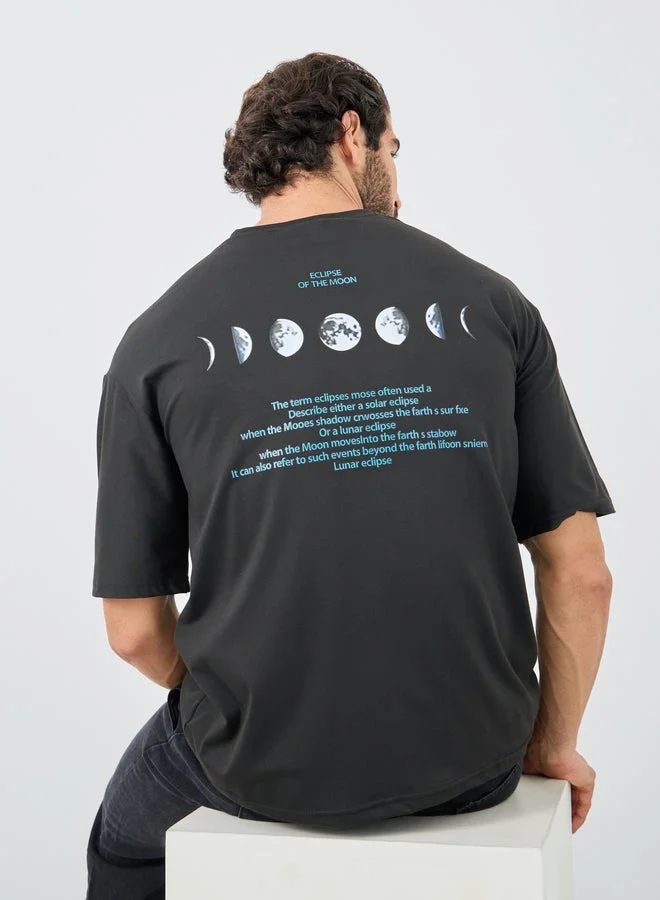 Styli Styli Graphic Print Round Neck Oversized T-Shirt