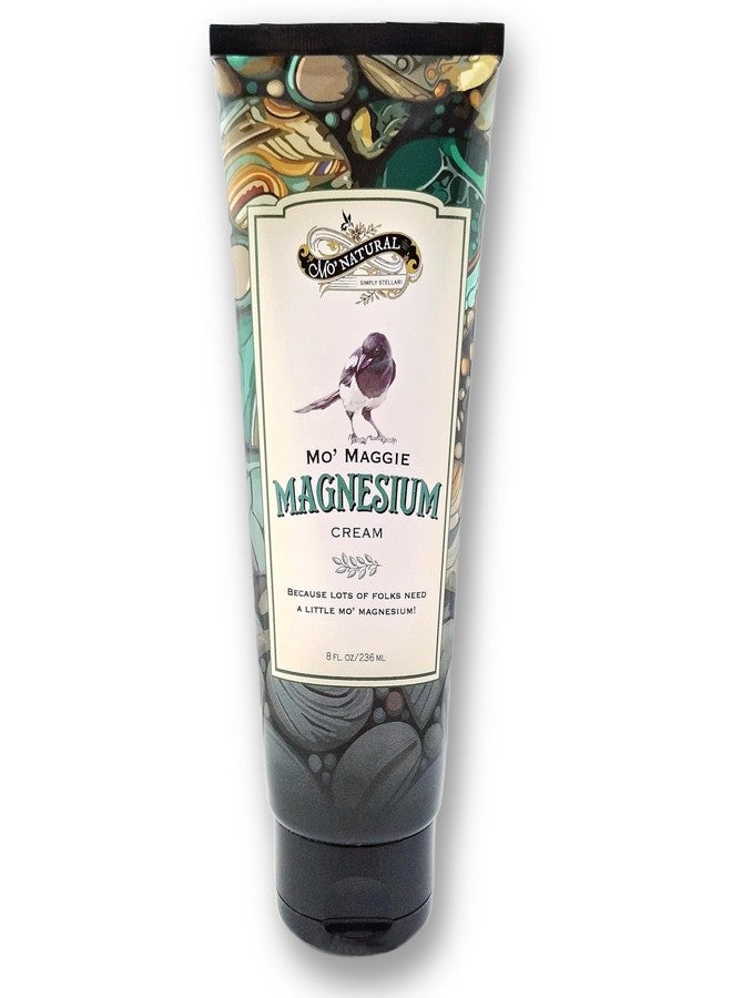 Mo' Natural Mo’ Maggie Topical Magnesium Cream | Highest Concentration of Zechstein Magnesium | Organic Opulent Oils & Shea Butter by Mo' Natural | 8 oz | New Package Design | Same Formula - Image 1