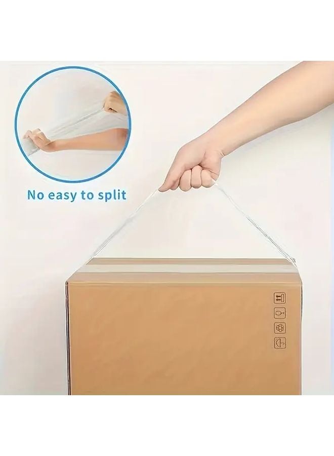 3 قطع شريط تغليف ثقيل 90 ياردة شفاف مقاوم للماء ذو لاصق قوي مع موزع - Image 4