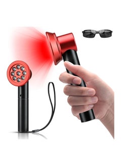 Red Light Therapy, portable handheld LED light therapy device, 3 modes, 630/660/850 nm wavelengths, for deep relief of muscle and joint pain in the body, facial skin treatments