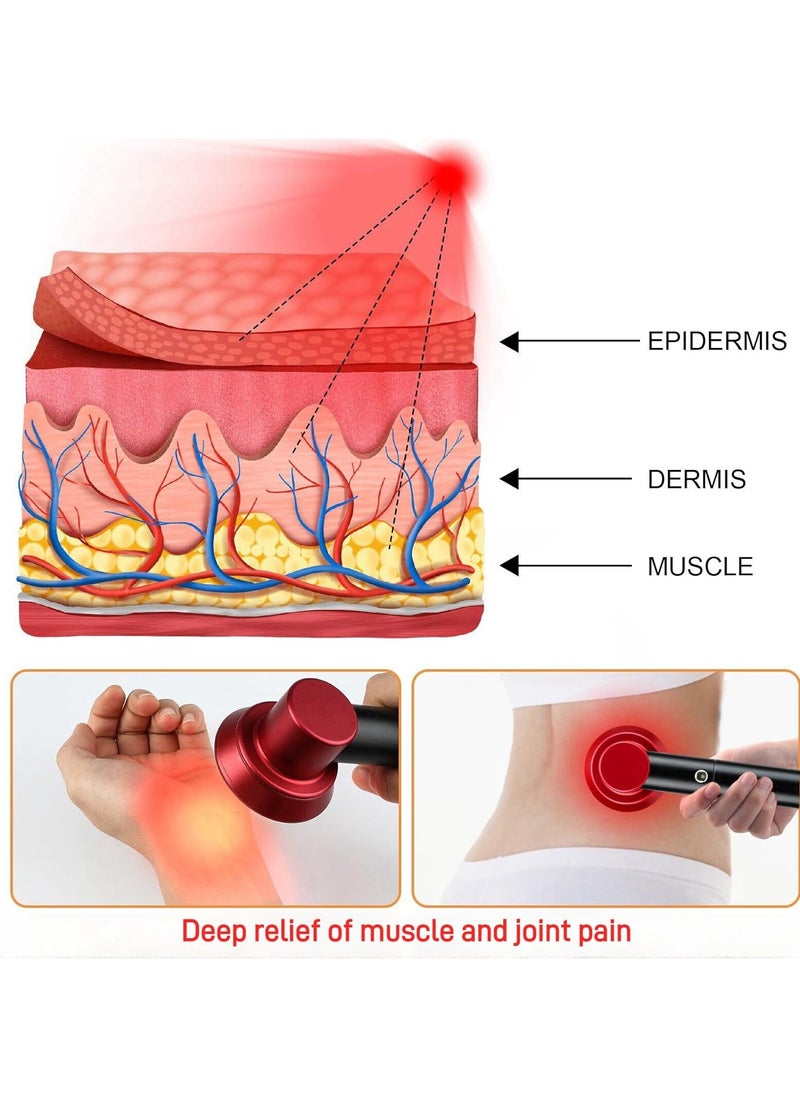 General - Red Light Therapy, portable handheld LED light therapy device, 3 modes, 630/660/850 nm wavelengths, for deep relief of muscle and joint pain in the body, facial skin treatments - Image 1