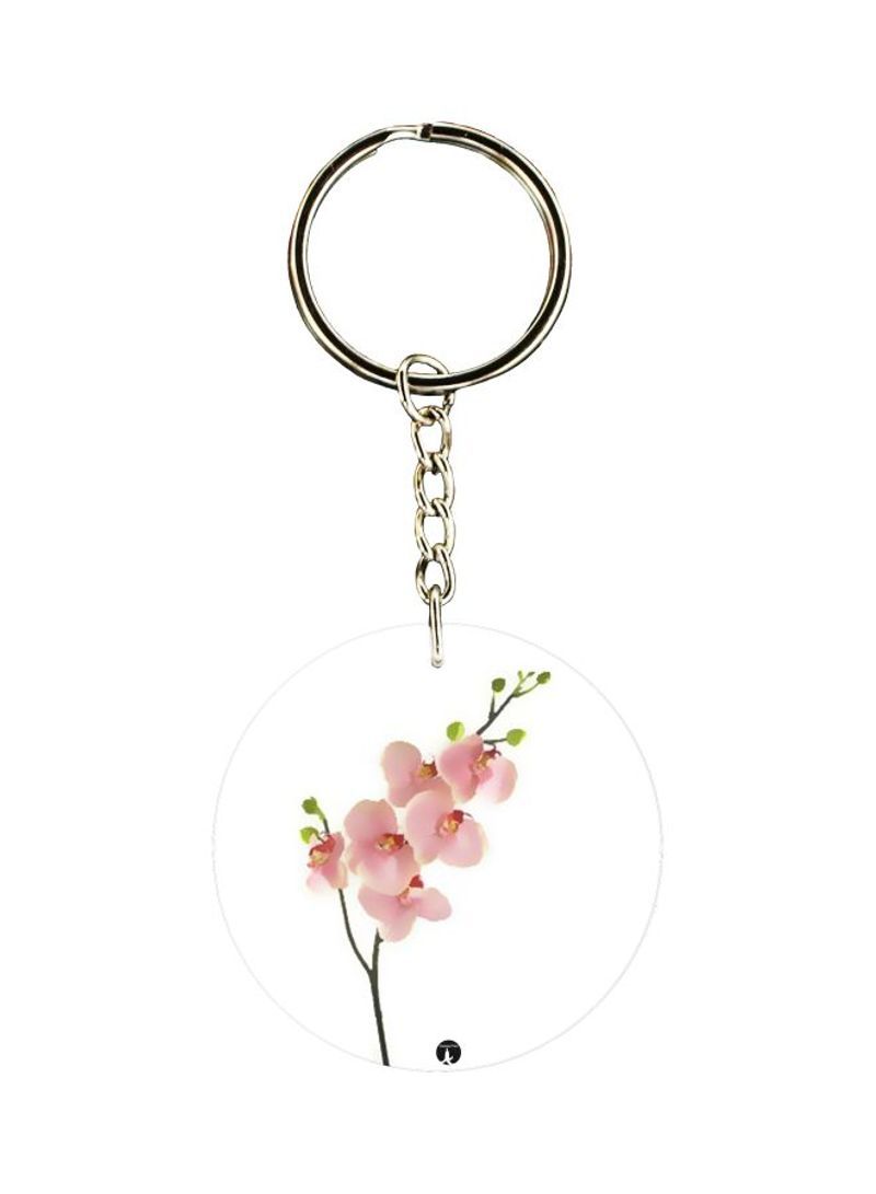 Flower Printed Keychain
