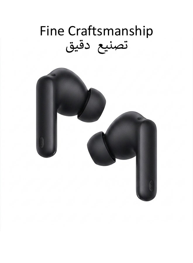Tempo True Wireless In-Ear Earbuds, Adaptive Noise Reduction, IP54 Sweatproof Fast Charge, For Commute Office Gym Driving Study Travel Black Earphones - Image 5