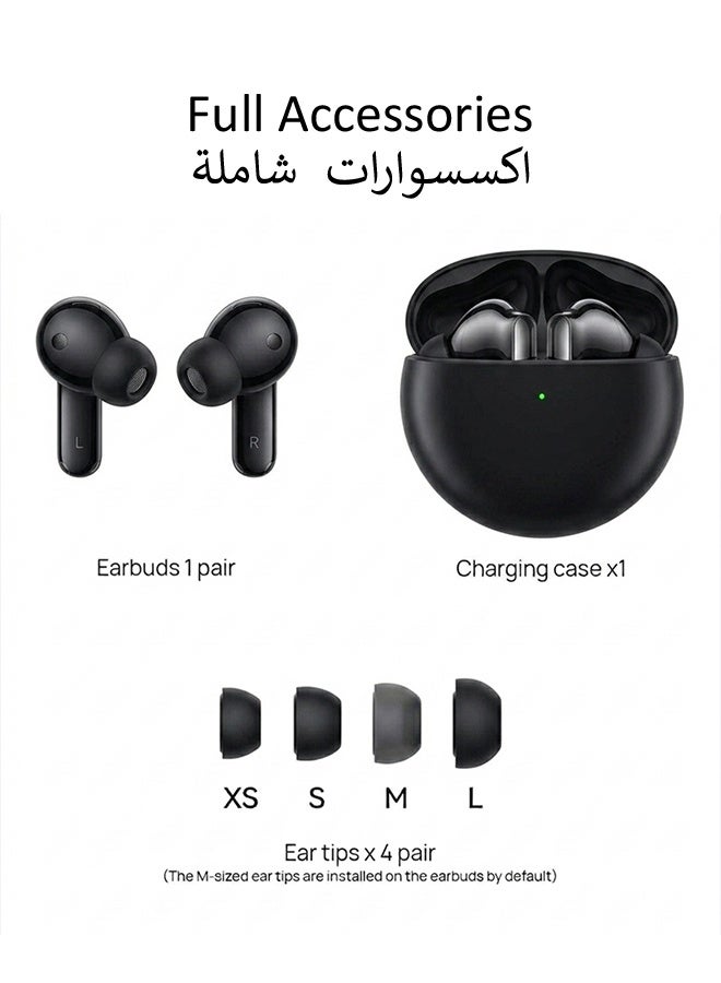Tempo True Wireless In-Ear Earbuds, Adaptive Noise Reduction, IP54 Sweatproof Fast Charge, For Commute Office Gym Driving Study Travel Black Earphones - Image 3