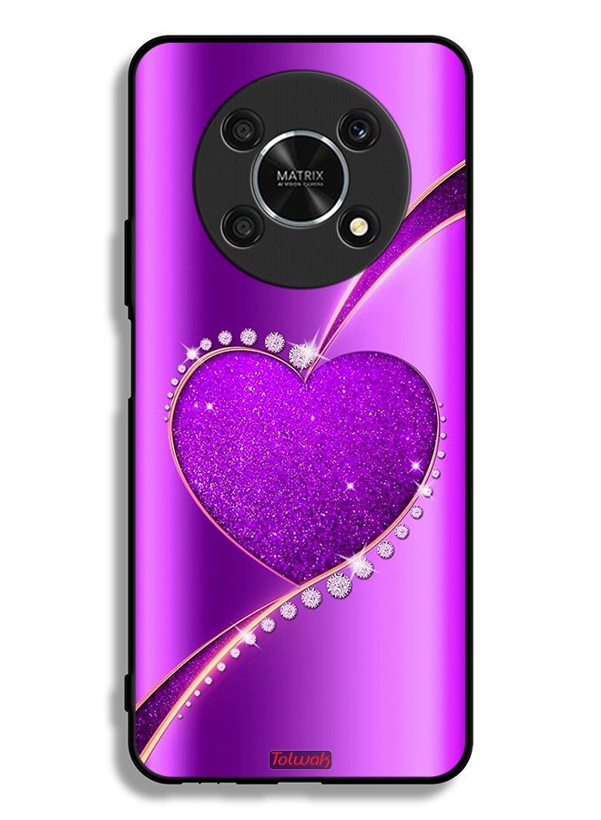 Tolwak Honor X9 5G Protective Case Cover Glitter Heart - Image 2