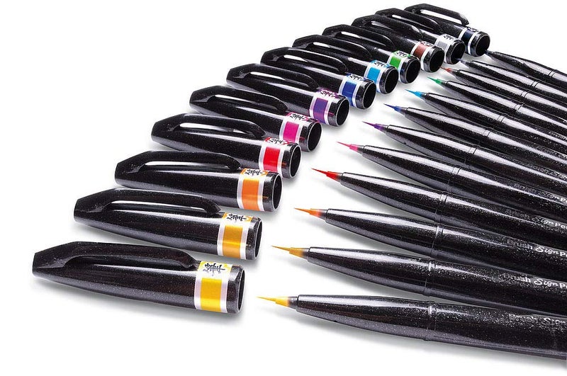 Pentel SESF30 °C AX Extra Fine Paint Brushes (Set of 1, Black - Image 3