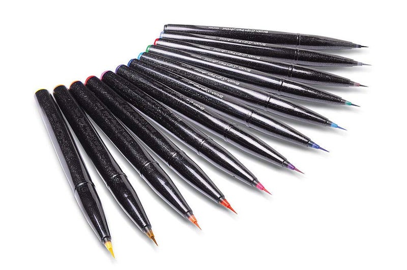 Pentel SESF30 °C AX Extra Fine Paint Brushes (Set of 1, Black - Image 5