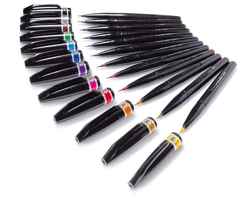 Pentel SESF30 °C AX Extra Fine Paint Brushes (Set of 1, Black - Image 4