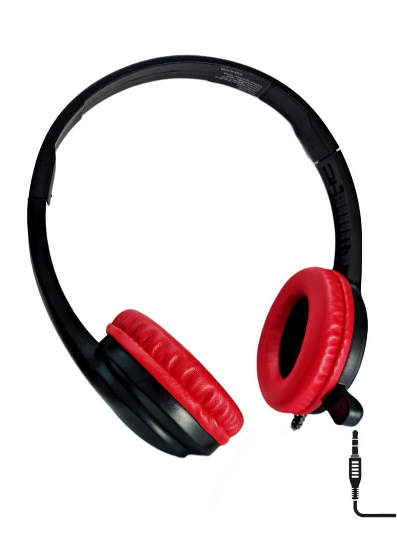 GIGAMAX GM-008 Mini Lightweight Wired Headset with Unbreakable Microphone – single 3.5mm Jacks for Call Centers, Online Studies, Remote Work & All-Day Comfort - Image 1