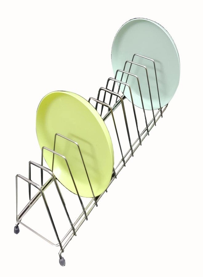 Yes Kitchen Thali Rack,Dish Rack,Plate Stand,Dish Stand Lid Utensil 12 Section Plate Kitchen Dish Rack - Image 2
