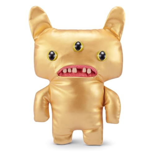 Fuggler Gold Fuggs by ZURU Funny Ugly Monster Plush Collectible Toy Reeko All Over Gold - Image 1