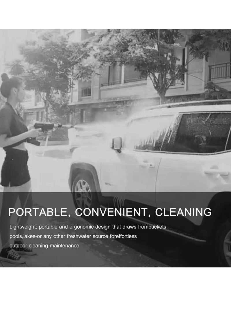 24V Cordless Portable Washer Electric High Pressure Cleaner Machine 200W 30Bar Lithium Handheld Car Cleaning Device With Foam Generator Nozzle Water Pump - Image 5