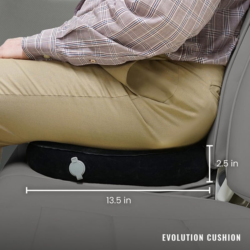 Cabeau Evolution Cushion Portable & Lightweight Inflatable Seat Cushion - Ideal for Office Chairs, School Bleachers, Stadium Seats, and Wheelchairs - Comfort on The Go - Image 4