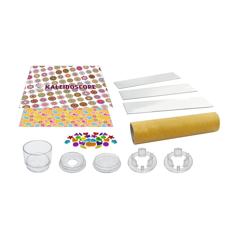 RATNA'S طقم صنع الكاليودوسكوب DIY لإنشاء أنماط جميلة، هدايا عيد ميلاد تعليمية سحرية للأطفال من 3 سنوات فما فوق - Image 2