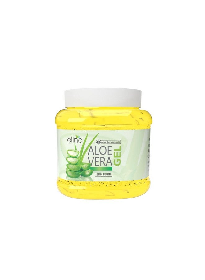 elina Elina 500ML (Pack of 1) Multipurpose Vitamin e beads Aloe Vera Gel,  Natural Organic Aloe Vera Gel for Face, Skin, Hair, Body Care Moisturizer  Cream for Soft Skin, Alovera Gel for