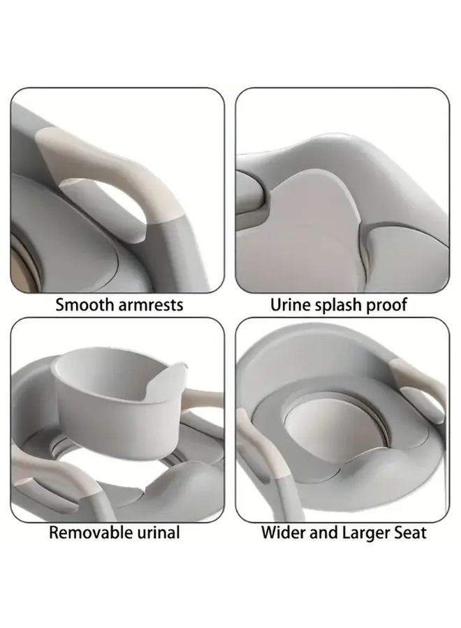 3 In 1 Adjustable Purple Portable Diaper Toilet With Non-Slip Design - Image 4