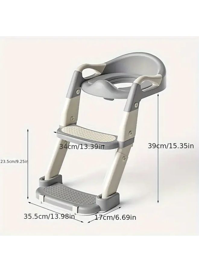 3 In 1 Adjustable Purple Portable Diaper Toilet With Non-Slip Design - Image 2