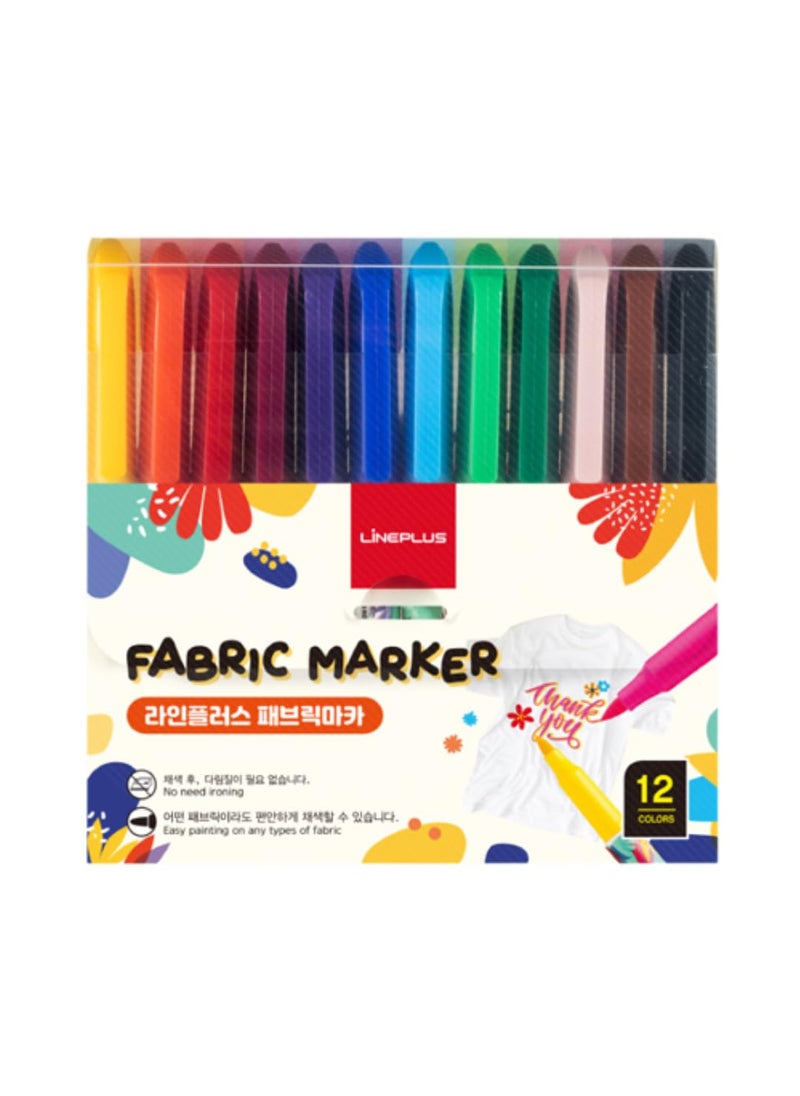 lineplus Lineplus Fabric Marker Set (12) 