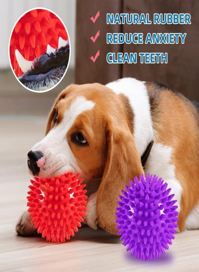 Gojira Squeaky Dog Toy Balls, Spiky Ball, Durable Puppy Chew Toys for Teething, Fetch and Train, BPA Free Non-Toxic for Dogs - Image 5