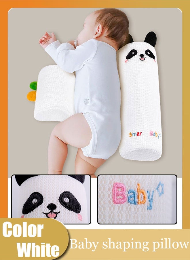 Vinnatsu 3 in 1 Baby Care Pillow and Body Positioner Baby pillow Comfort Pillow Baby shaping pillow With Velcro Anti-rollover Breathable Removable Adjustable Easy To Wash(White) - Image 1