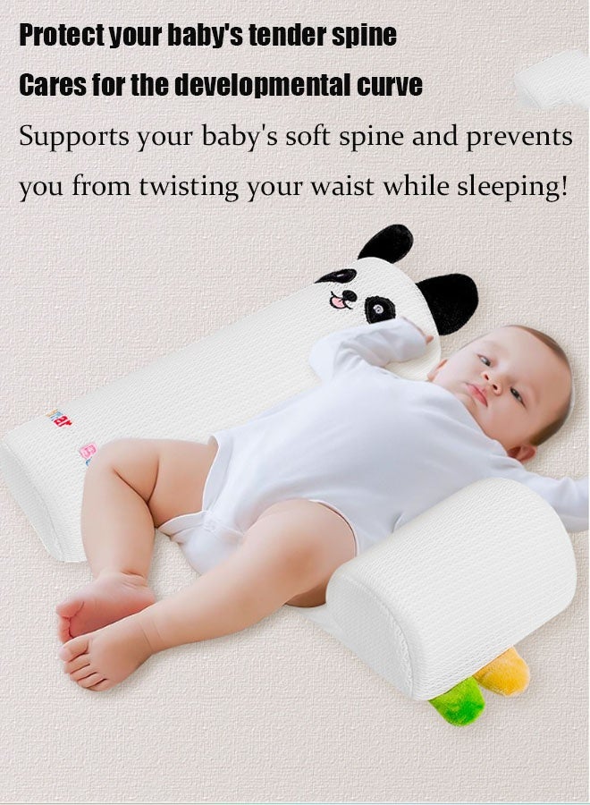 Vinnatsu 3 in 1 Baby Care Pillow and Body Positioner Baby pillow Comfort Pillow Baby shaping pillow With Velcro Anti-rollover Breathable Removable Adjustable Easy To Wash(White) - Image 4