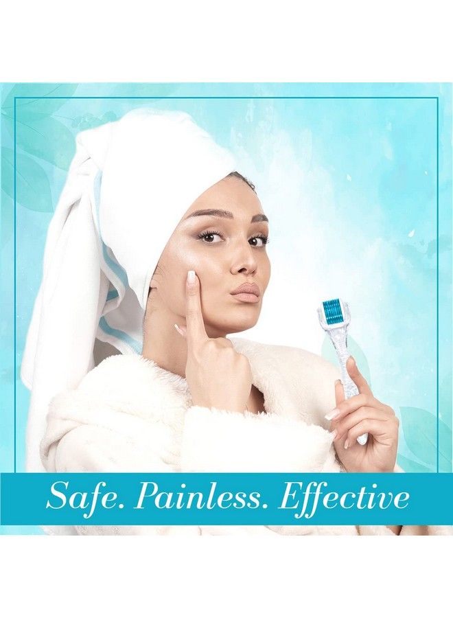 Epyz New Model Derma Roller Cosmetic Micro Needling Instrument With 540 Needles For Acne Skin Hair Loss With Free Storage Case [ Transparent Pack Of 1] (Trans. Blue 1.5Mm) - Image 4