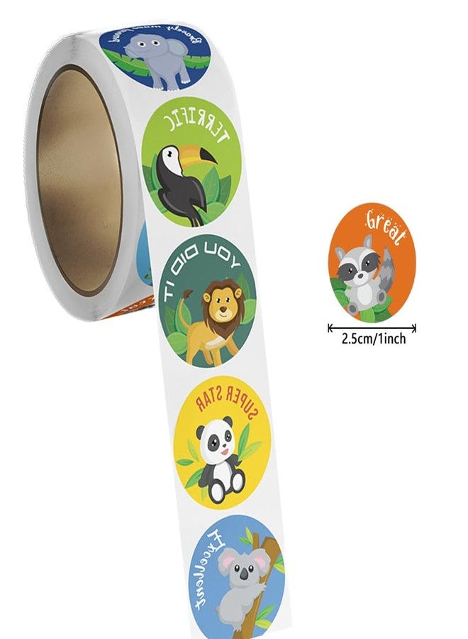 Citihomy 1000 Cute Animal Reward Stickers for Kids Classroom, Motivational Stickers for Teachers & Students, 1 Inch, 16 Styles - Image 3
