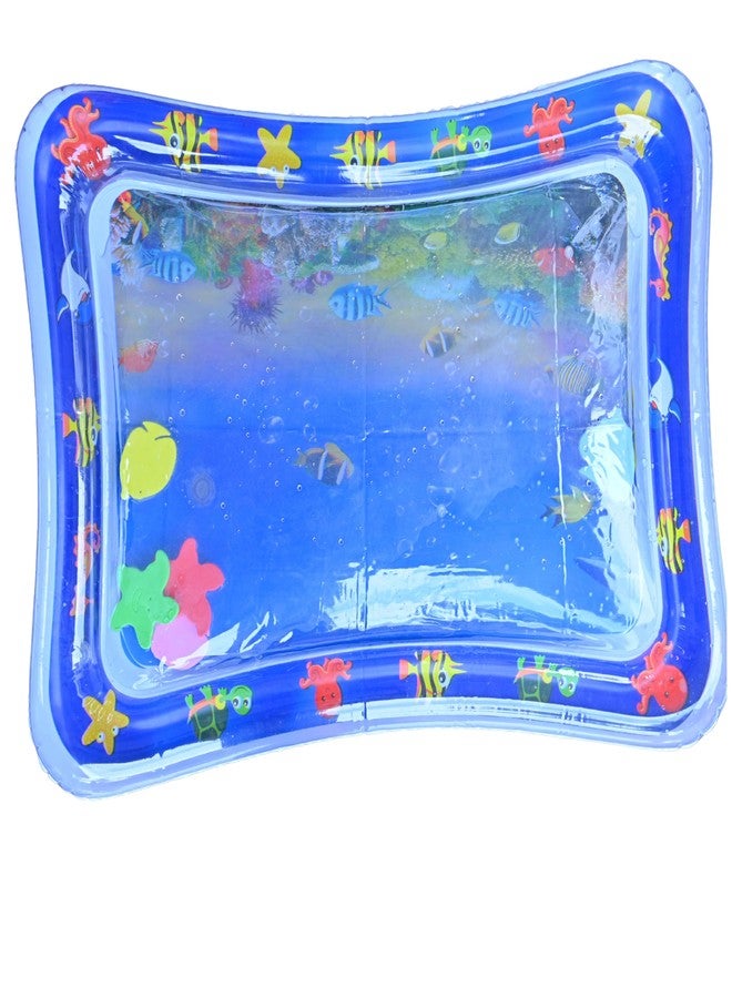 C nuw Baby Inflatable Tummy Time Water Play Mat - Leakproof Sensory Play Pad for Infants & Toddlers | Fun Marine-Themed Activity Mat for Early Development - Image 1