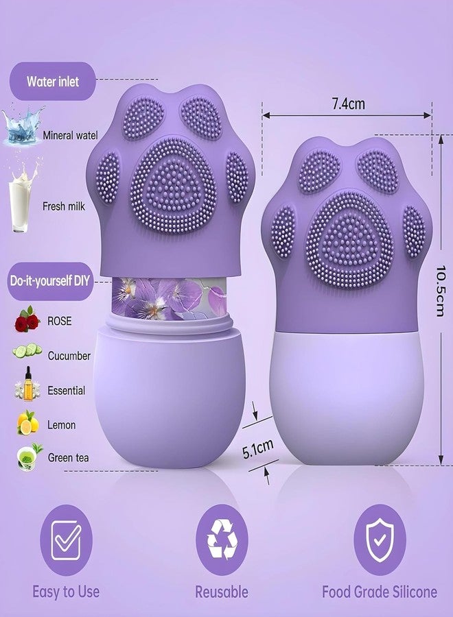 Finalize Ice Roller For Face, Neck & Eyes Massage | Face Ice Roller For Glowing Skin, Easy To Use And Carry, Reusable for Women to Enhance Skin Glow (NEW Purple) - Image 4