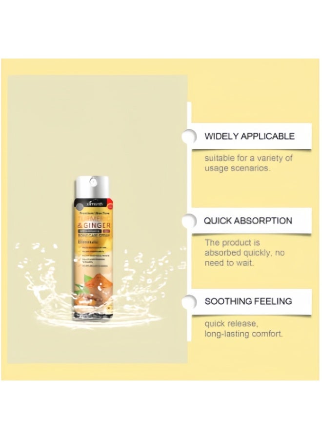 ximonth 3-Pack Turmeric & Ginger Joint Care Spray | Natural Herbal Relief Formula, Fast Relief for Muscle & Joint Discomfort, Daily Bone Care Essential, Suitable for All Joints - Image 4