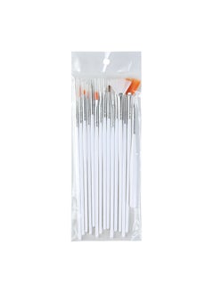 Generic 15-Piece Nail Art Pen Set for Manicure 15 White 